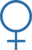 Icon blue female