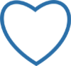 Icon blue heart